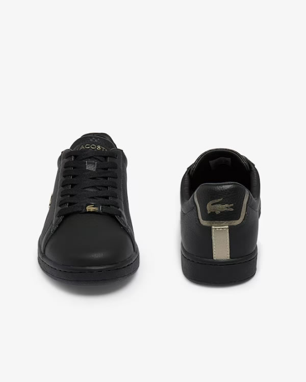 LACOSTE PRO BLACK TONAL LEATHER SNEAKERS image 5